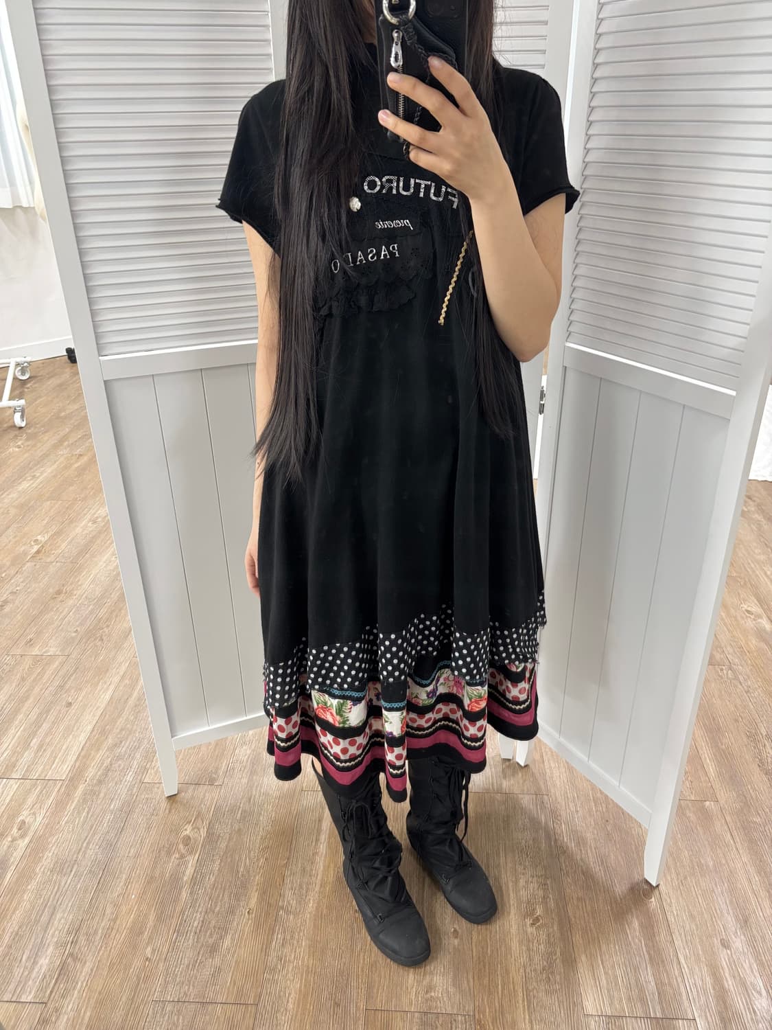 수나오쿠와하라 패치 원피스 상품이미지2