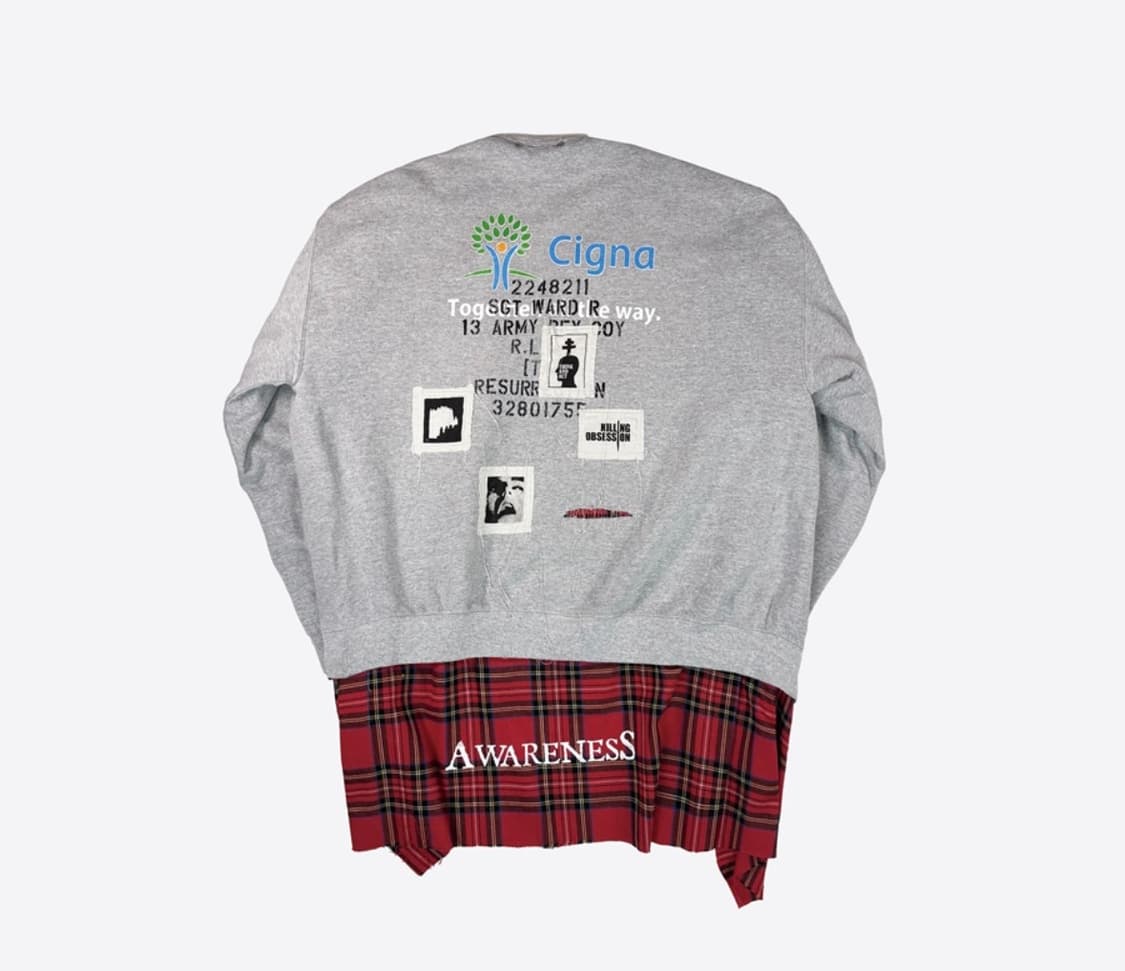 레저렉션13 리버시블 집업 스웨트 셔츠 빈티지 리메이크 상품이미지2