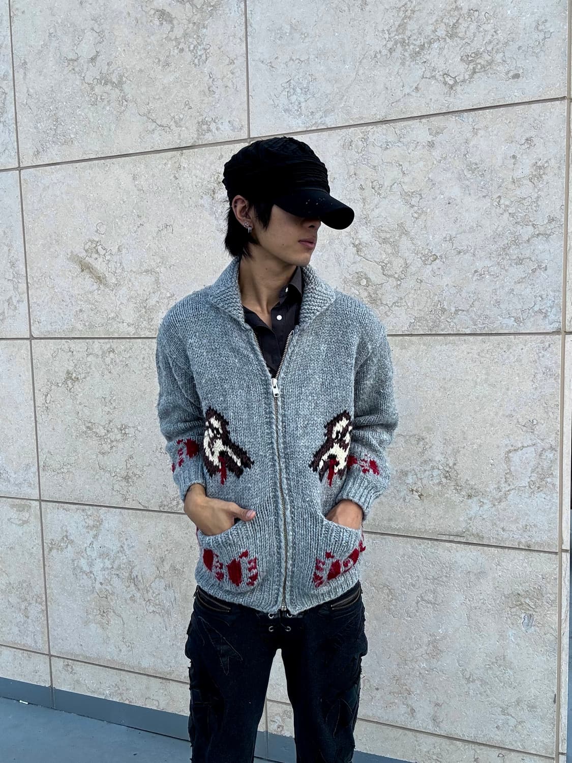 “Vintage” Handmade Grey Cowichan 상품이미지4