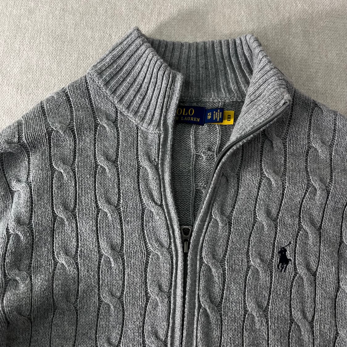 95 폴로랄프로렌 신형라벨 꽈배기 니트집업 상품이미지2