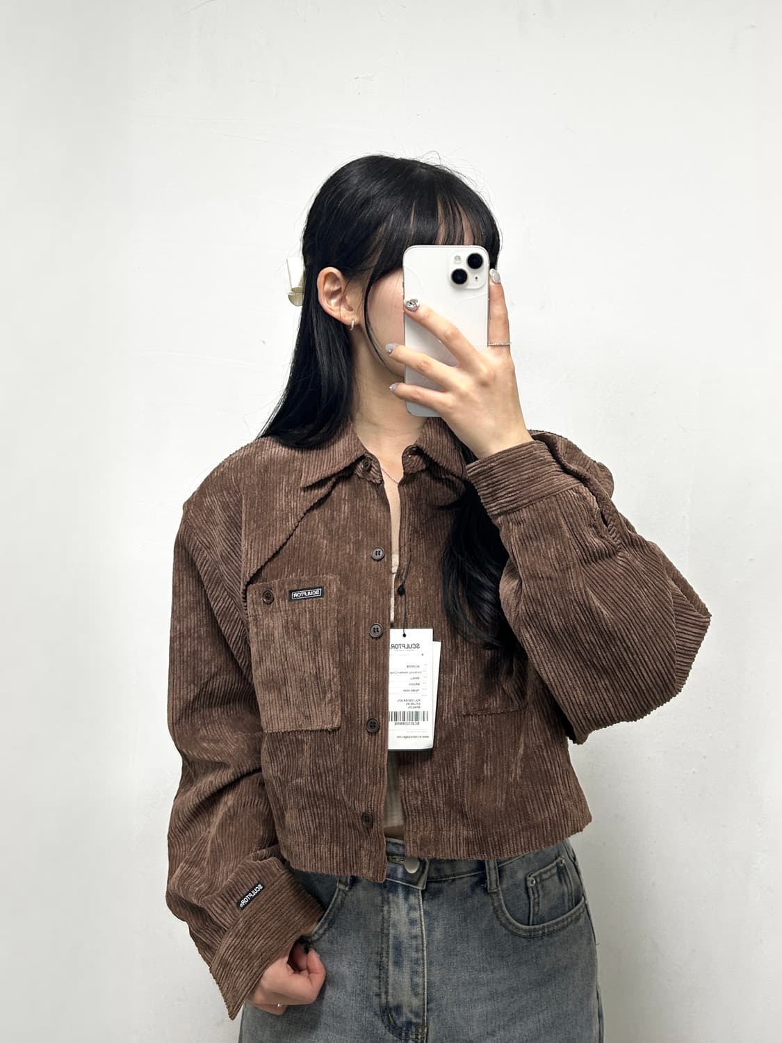 스컬프터 코듀로이 셔츠 상품이미지1