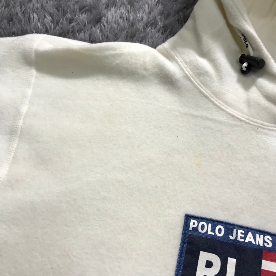 [[L-XL, 공용] 폴로(POLO)진스 오버핏 플리스 후드티셔츠 상품이미지6