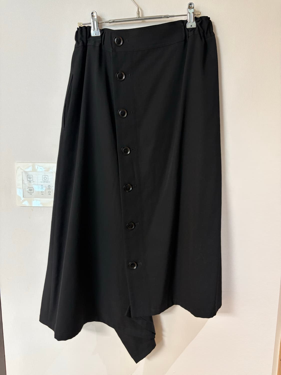 요지야마모토 (Y’s) 버튼 언발란스 스커트 상품이미지2