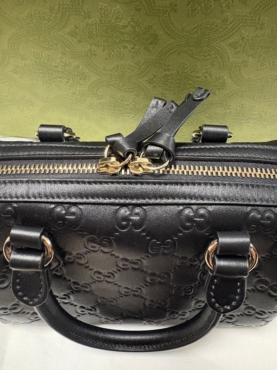 구찌 시마 토트백 블랙 볼링백 상품이미지7