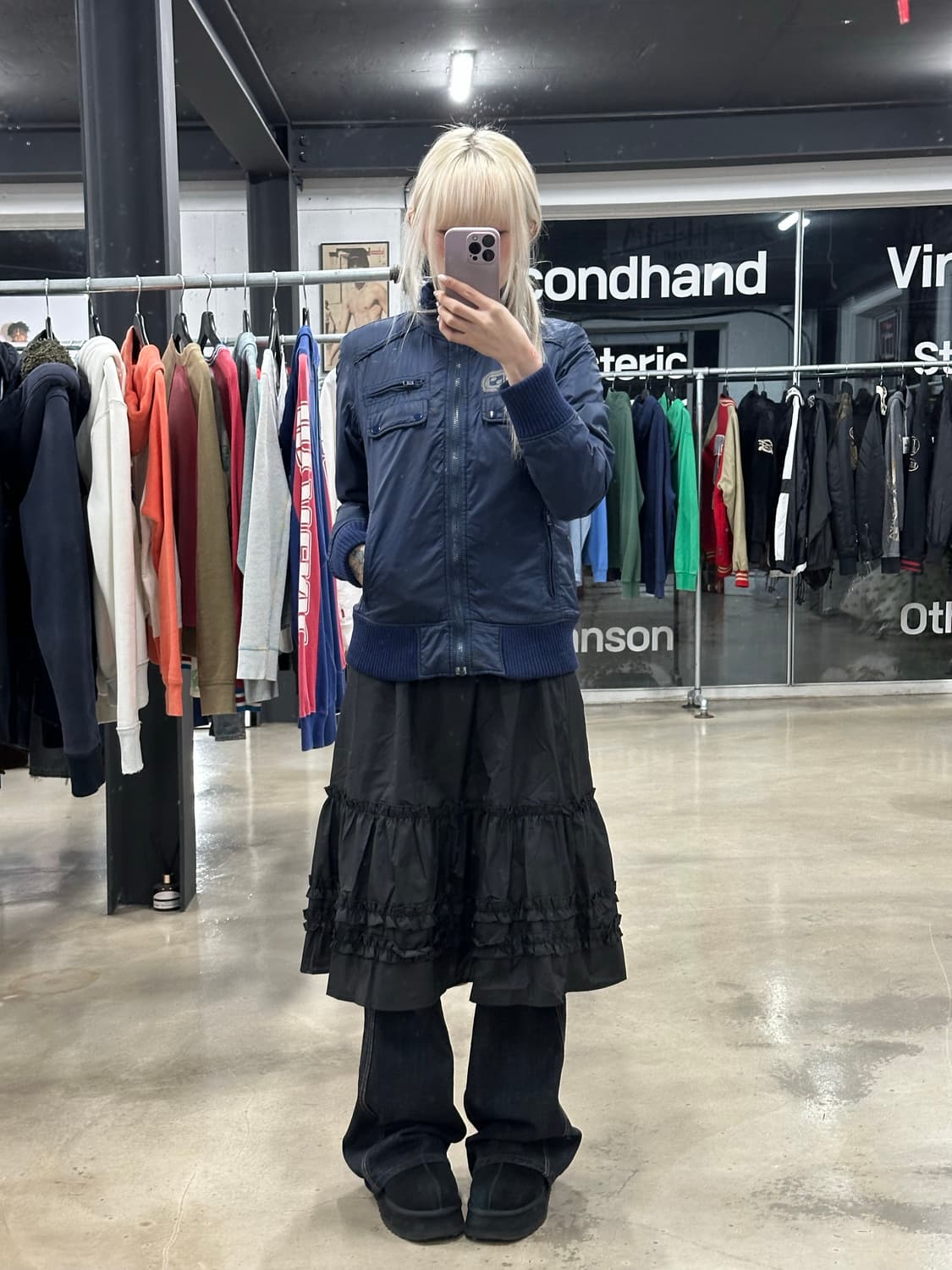 히스테릭 글래머 레이싱 패딩 자켓  상품이미지2