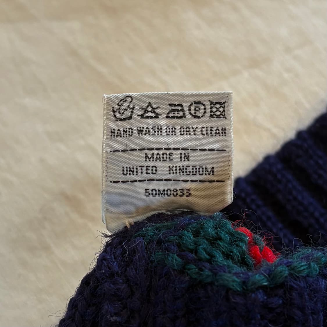 (105) 90s 스코틀랜드 John Tulloch 울 크리켓 니트  상품이미지6