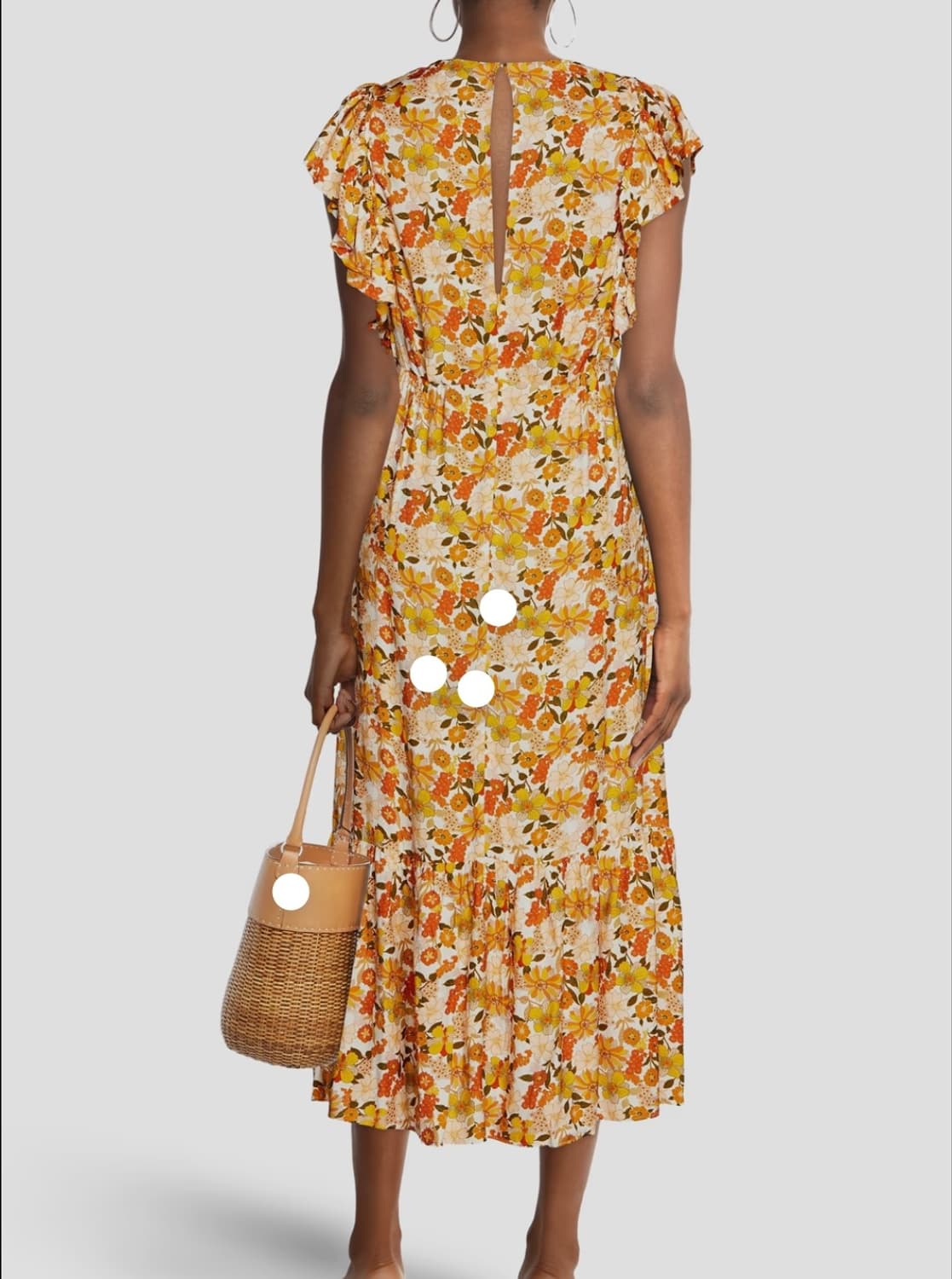 산드로 플로럴 프린트 원피스 34사이즈 상품이미지1