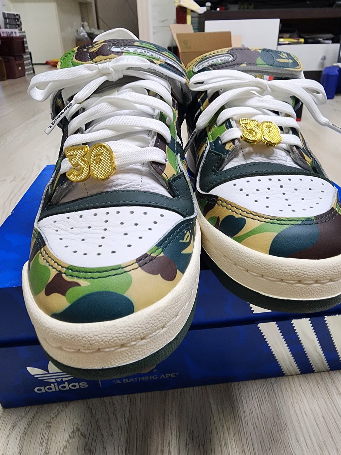 아디다스 x 베이프 포럼 84 로우 그린 카모 상품이미지6