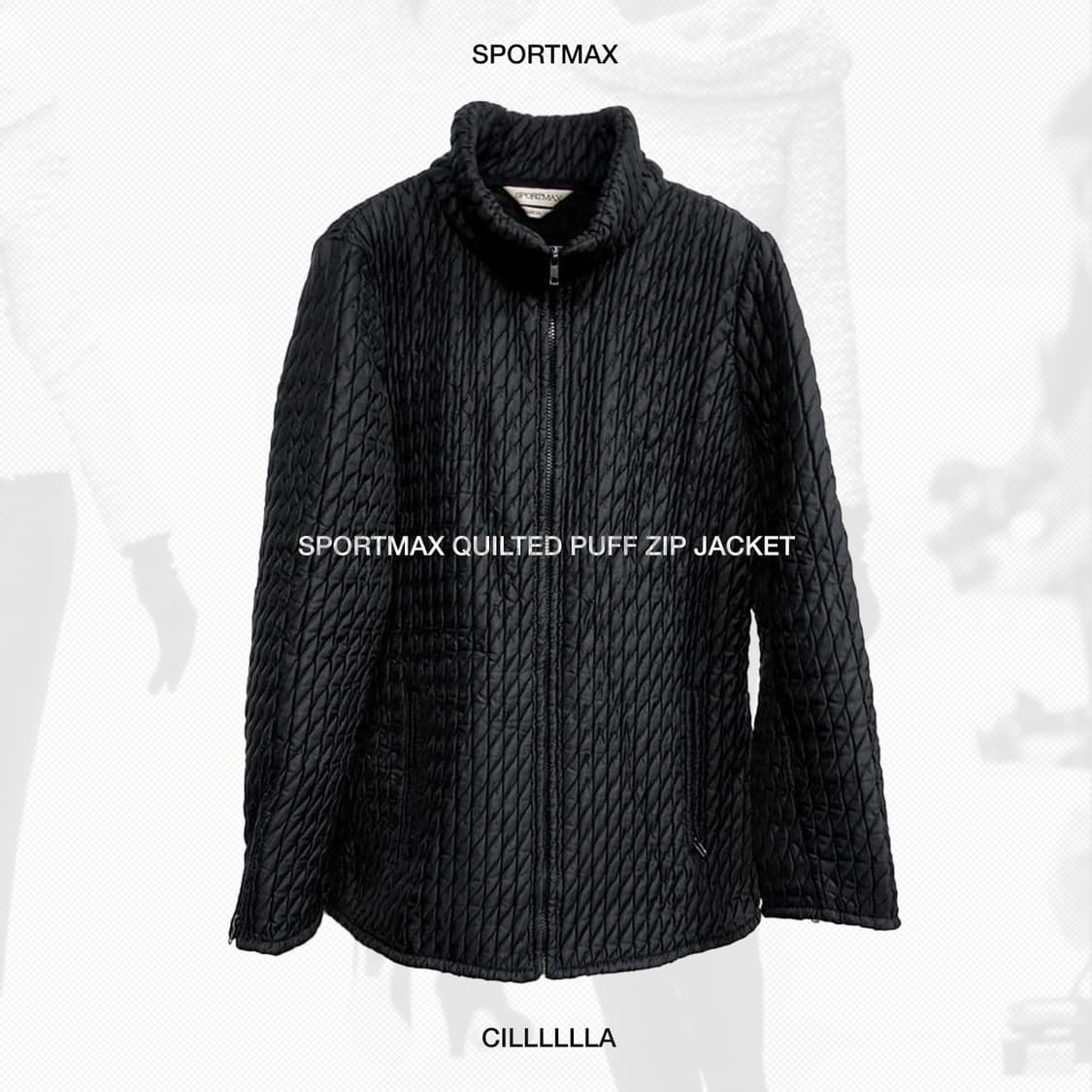 [40] SPORTMAX 퀼트 퍼프 집업 자켓 상품이미지1