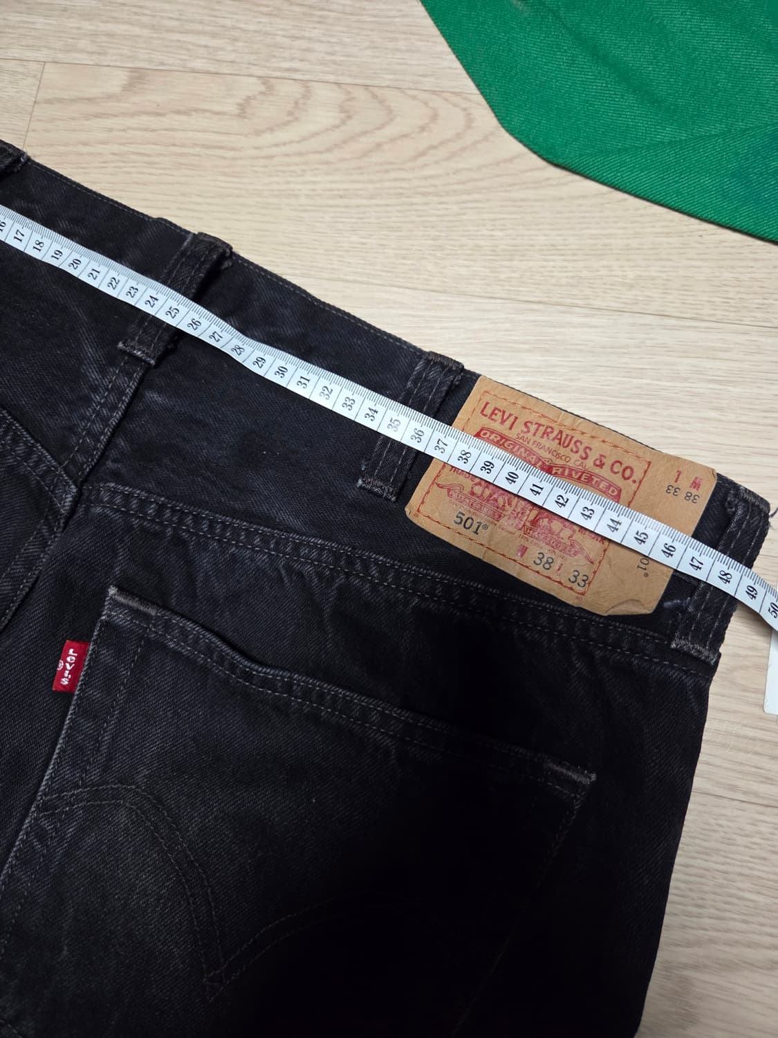 LEVIS 501 빈티지크랙 워싱 흑청 플레임 상품이미지7