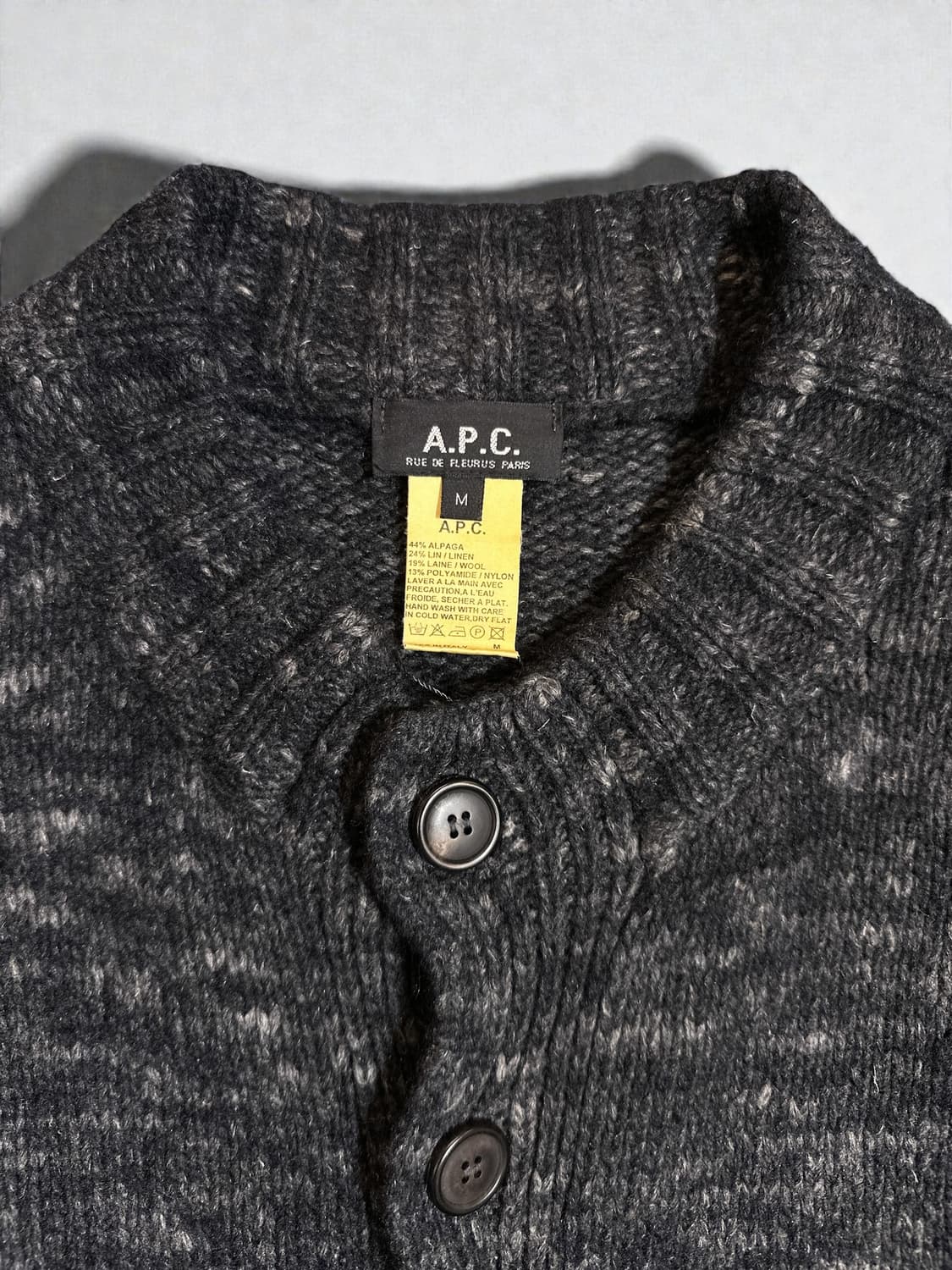 A.P.C. 90’s Alpaca Blend Cardigan italy 상품이미지2