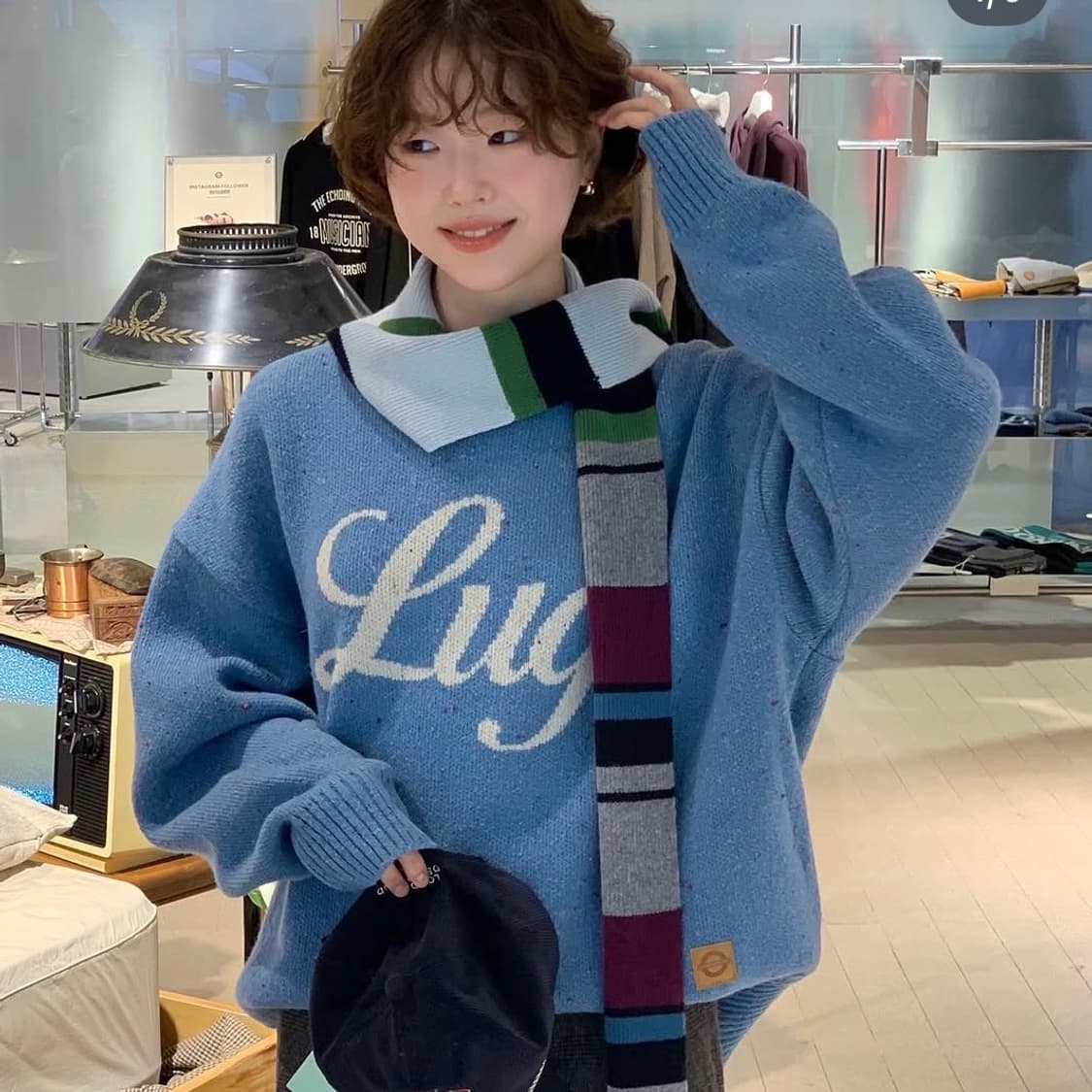 멜란지 니트 [런던언더그라운드] [M] 상품이미지3