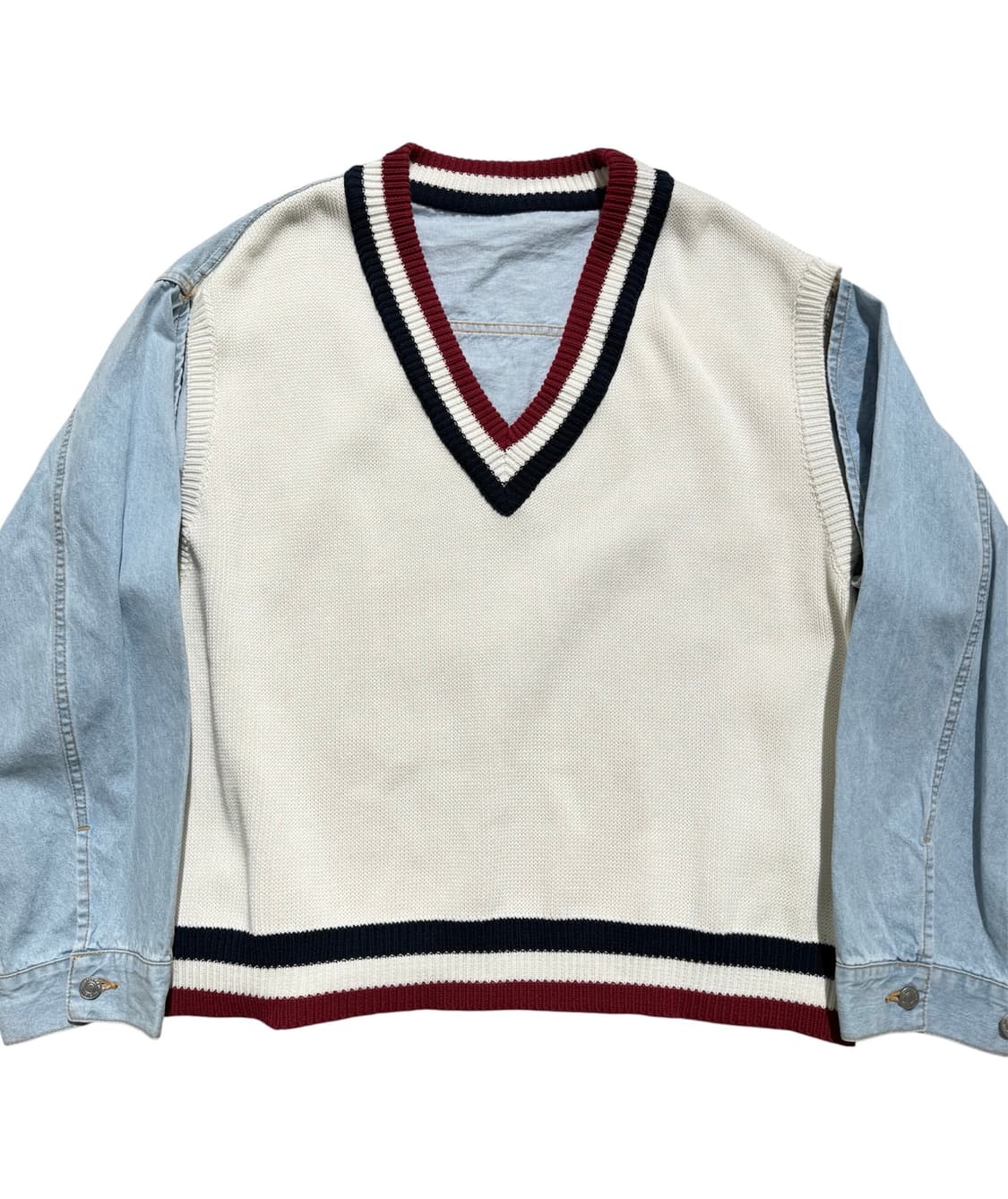 미스터 젠틀맨 하이브리드 도킹 데님 베스트 상품이미지5