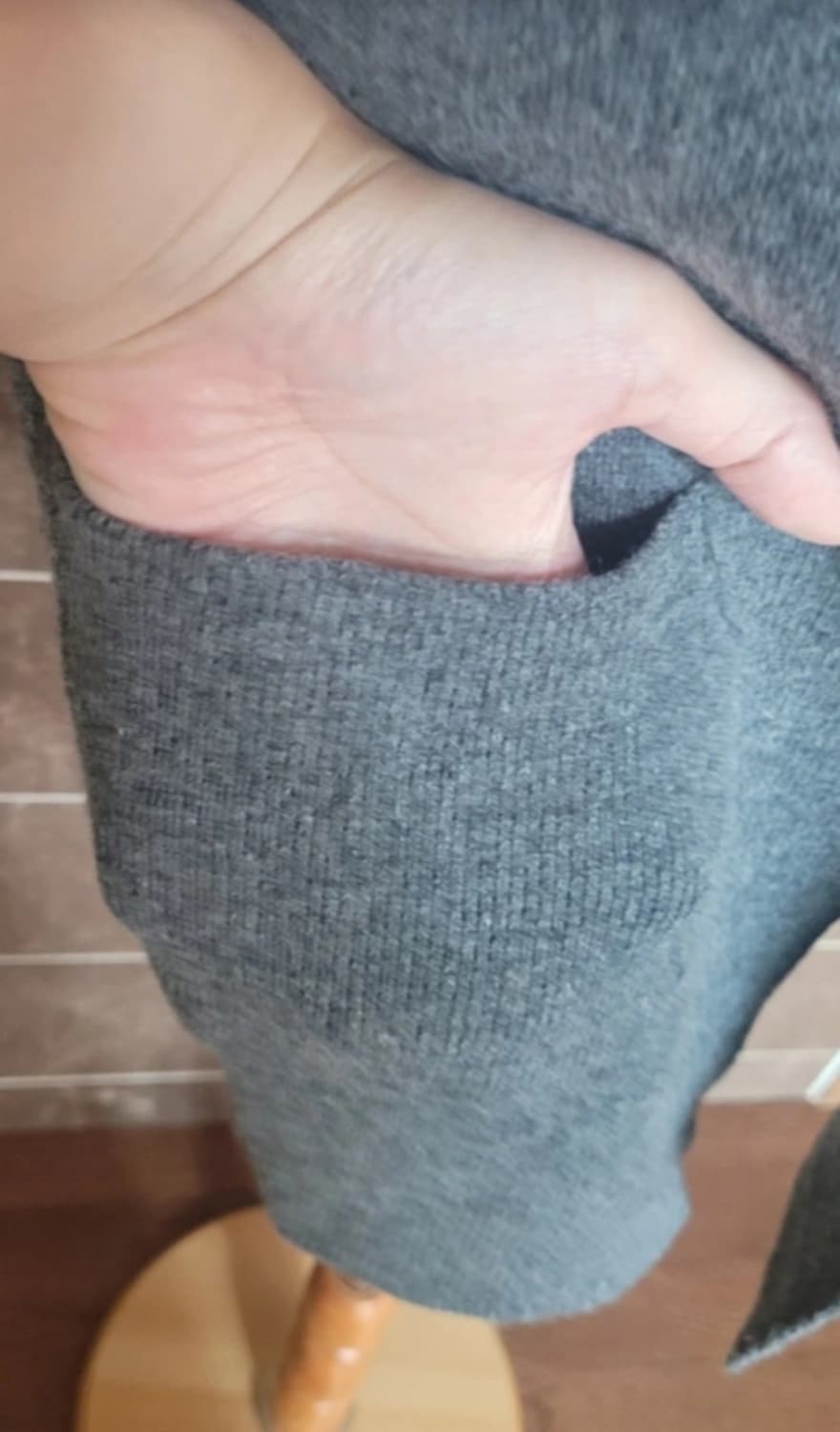 👠여성55-66사이즈👠 토끼털 니트조끼 상품이미지7