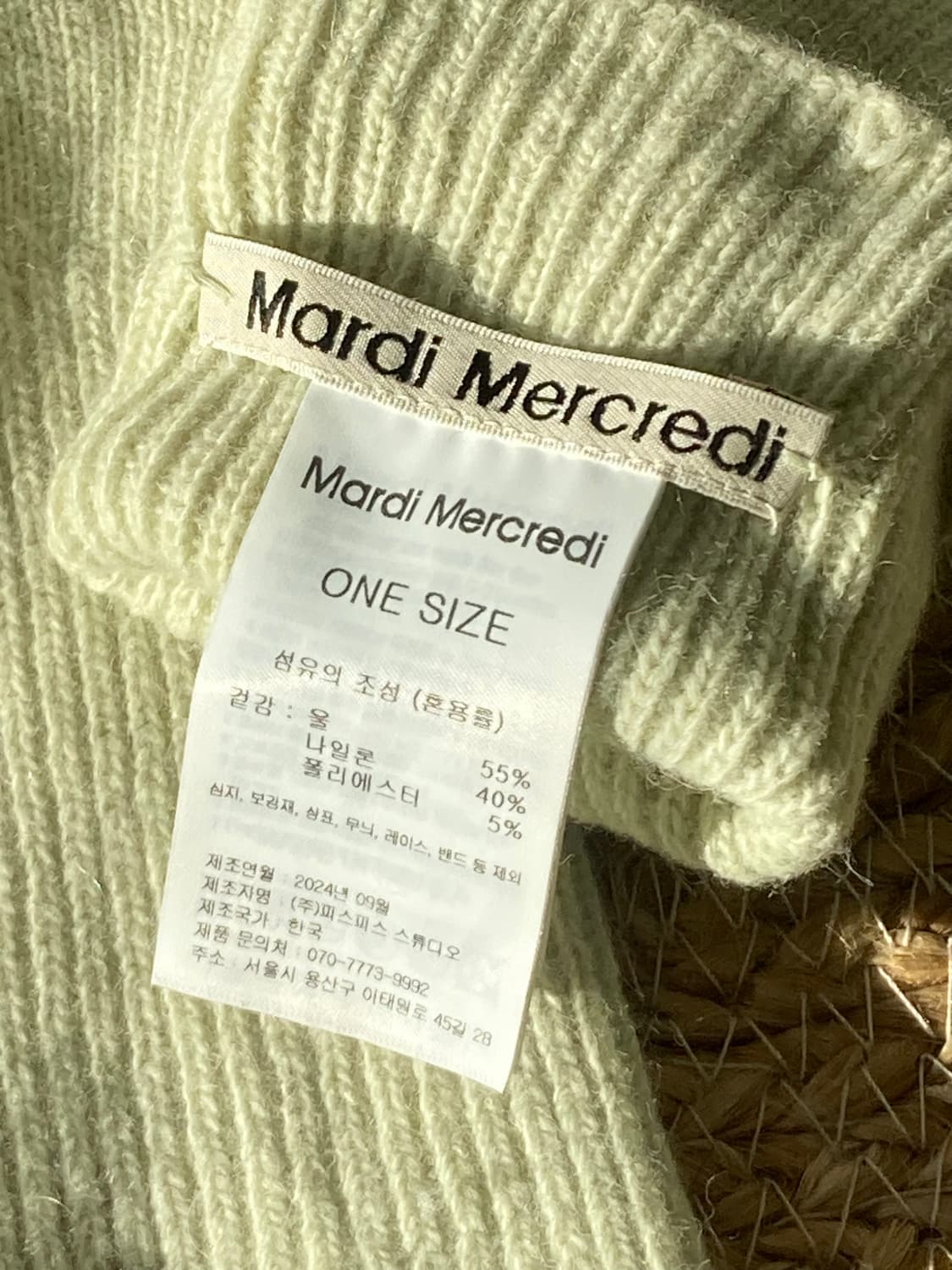 마르디 메크르디 울 말차 장갑 상품이미지3