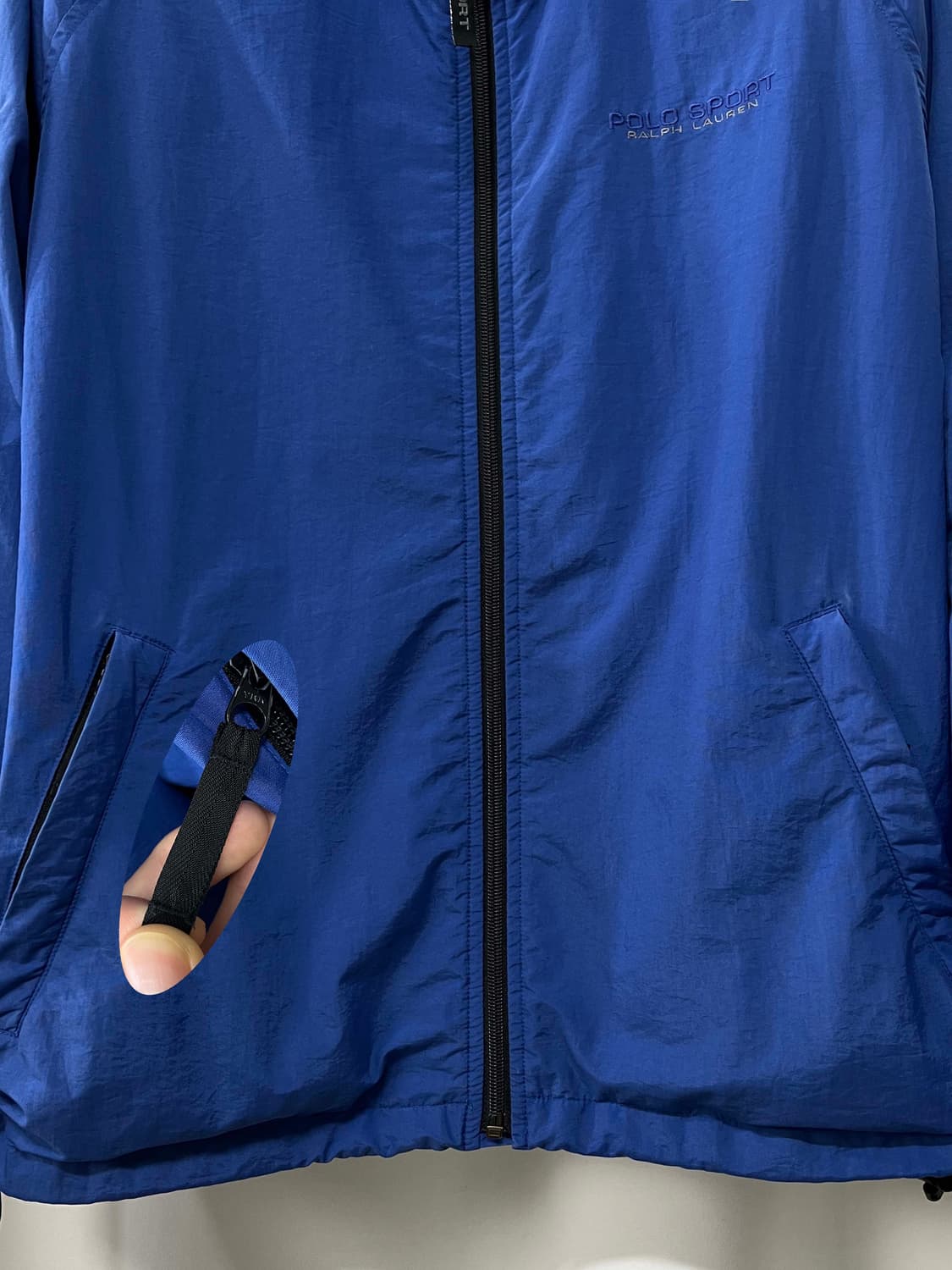 90's 폴로스포츠 로얄블루 윈드브레이커 스포츠맨 자켓 상품이미지6