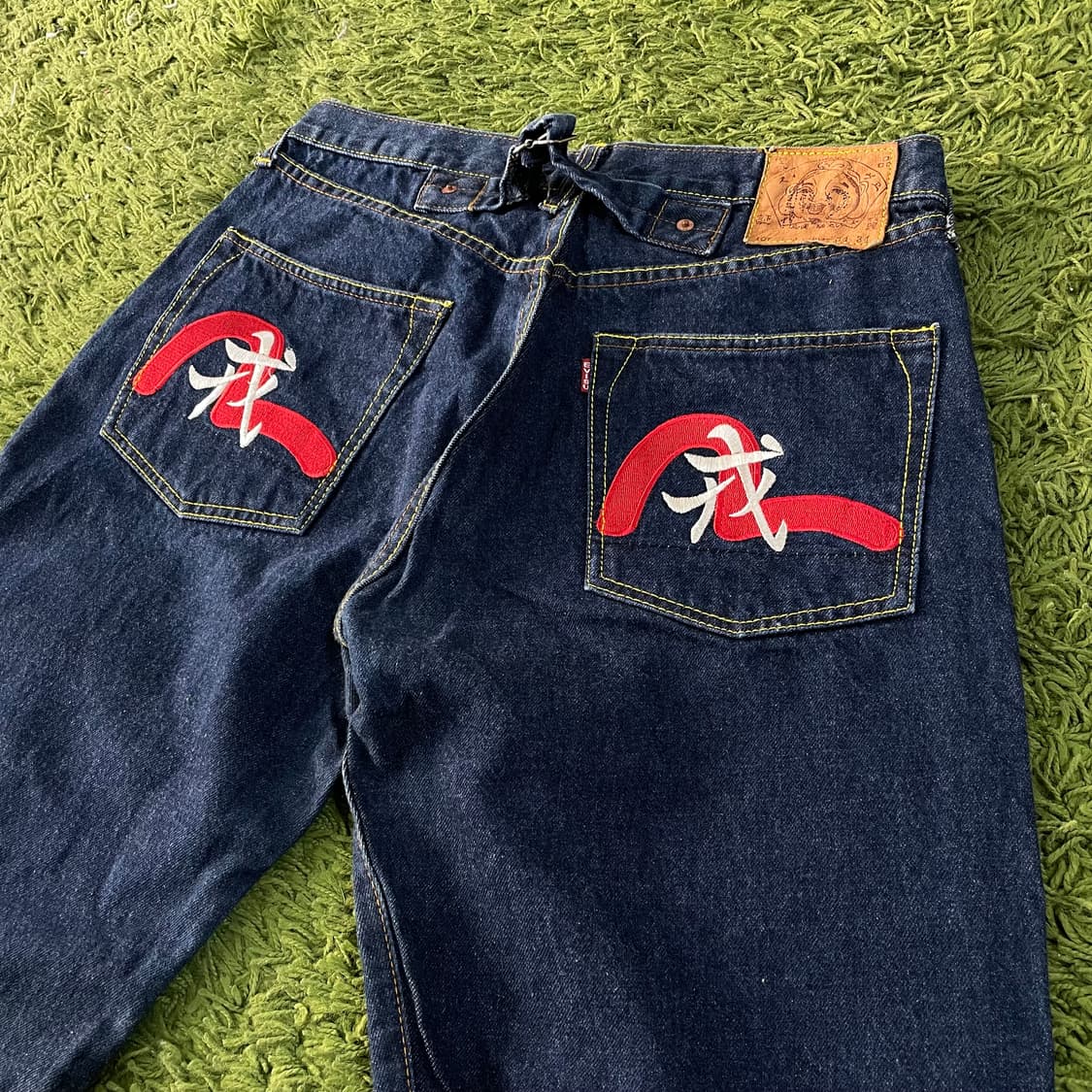 에비수 재팬 카모메 엠브로이드 데님팬츠 상품이미지6