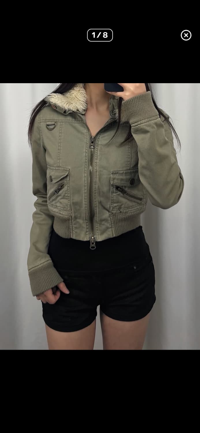 아베크롬비 y2k 퍼카라 크롭 자켓 상품이미지2