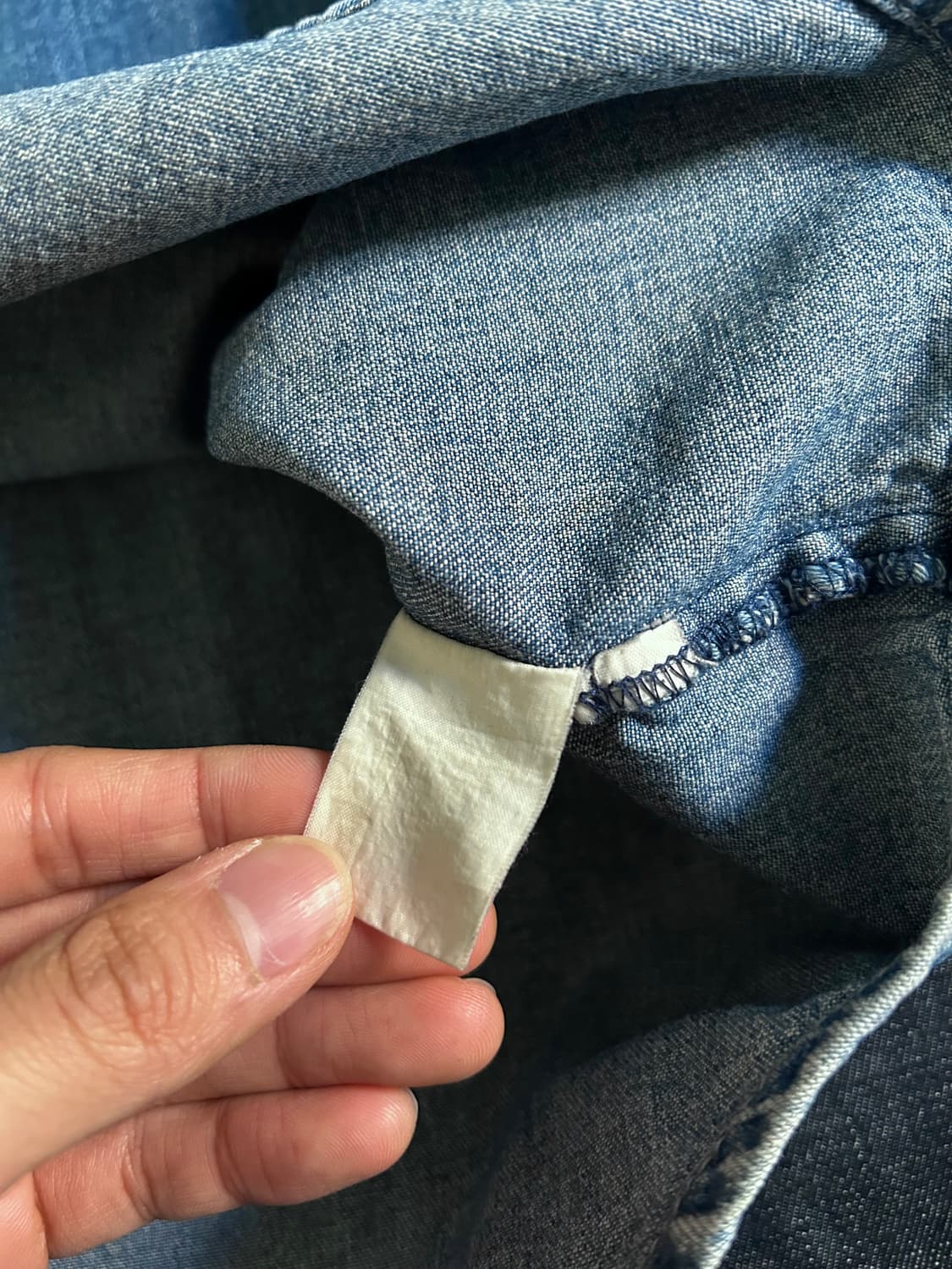 8~90s 오시코시 데님 워크 셔츠 상품이미지8