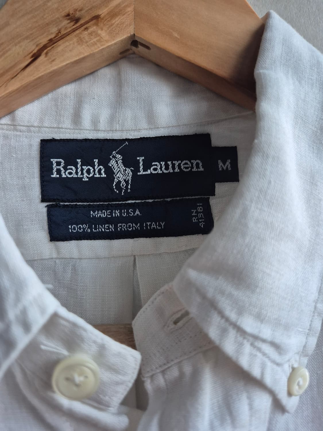 Polo 폴로 화이트 린넨셔츠 made in Italy 상품이미지2