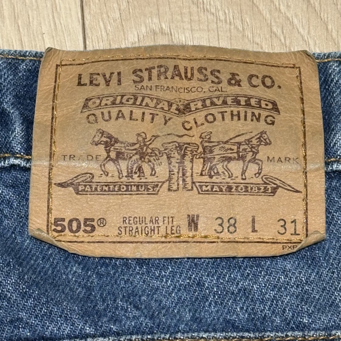 리바이스 505 80s USA 오렌지탭 빈티지 데님 스트레이트 청바지 상품이미지1
