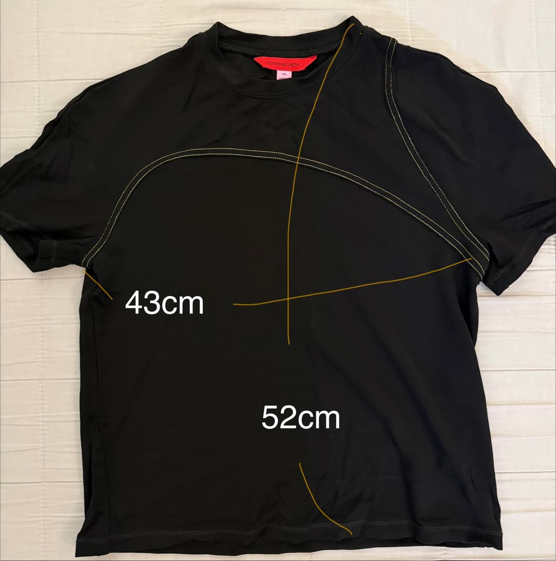 Eckhaus Latta astral tee 에크하우스 라타 블랙 티셔츠 상품이미지3