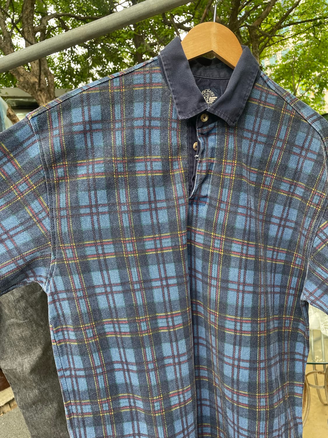 90s Dockers Levis 체크 카라티 상품이미지2
