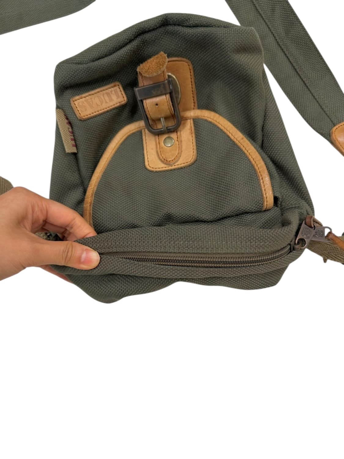 00s 루카스 미니 크로스백 카키 상품이미지6