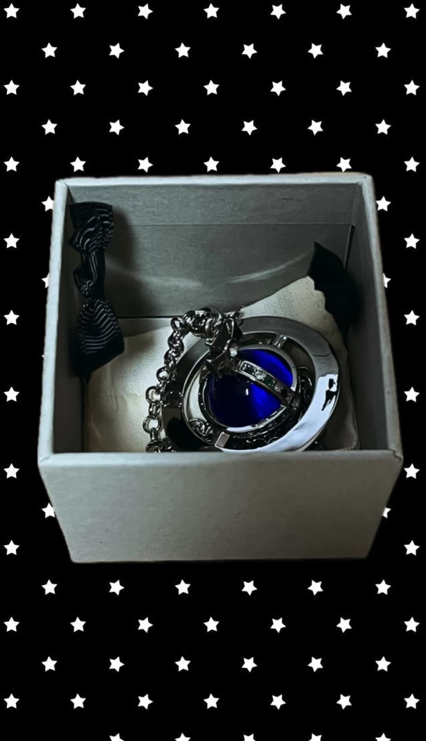 비비안웨스트우드 빅 ORB 펜던트 목걸이 블루 상품이미지1