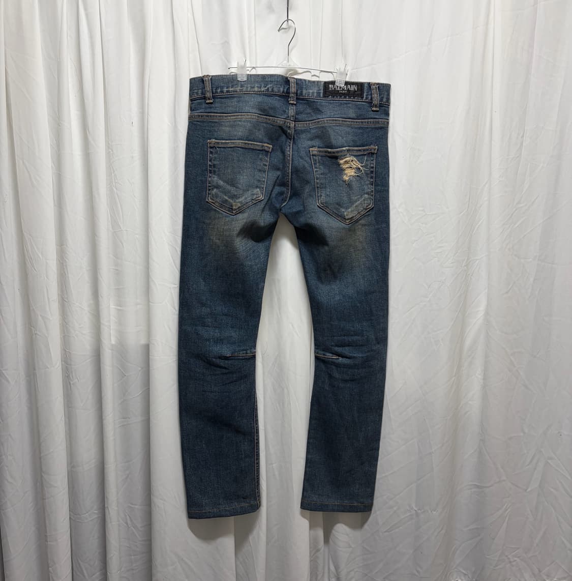 발망 아카이브 디스트로이드 워싱 슬림 데님 상품이미지2