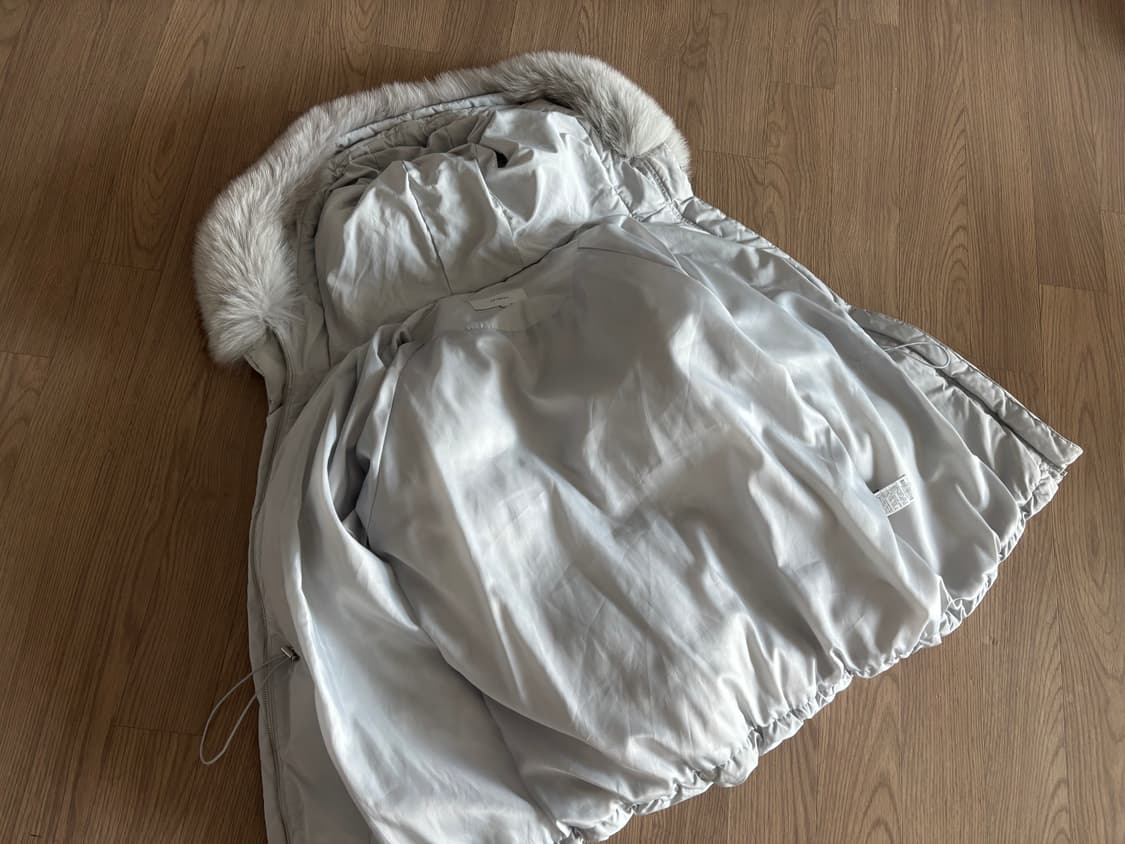 새상품급 온앤온 사가퍼 패딩 연그레이 55 상품이미지6