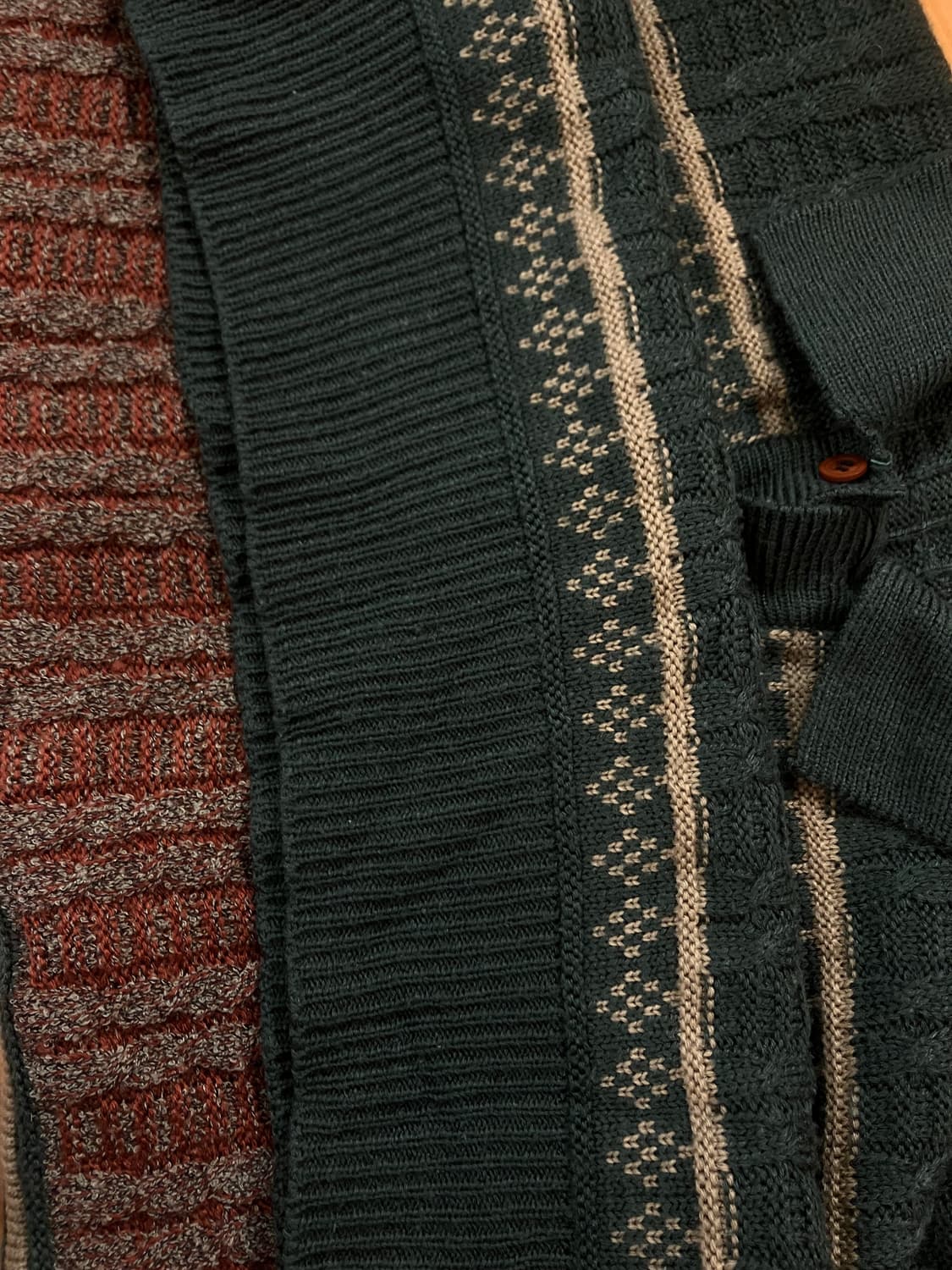 빈티지 패턴 니트 그린 #csz2625 상품이미지7