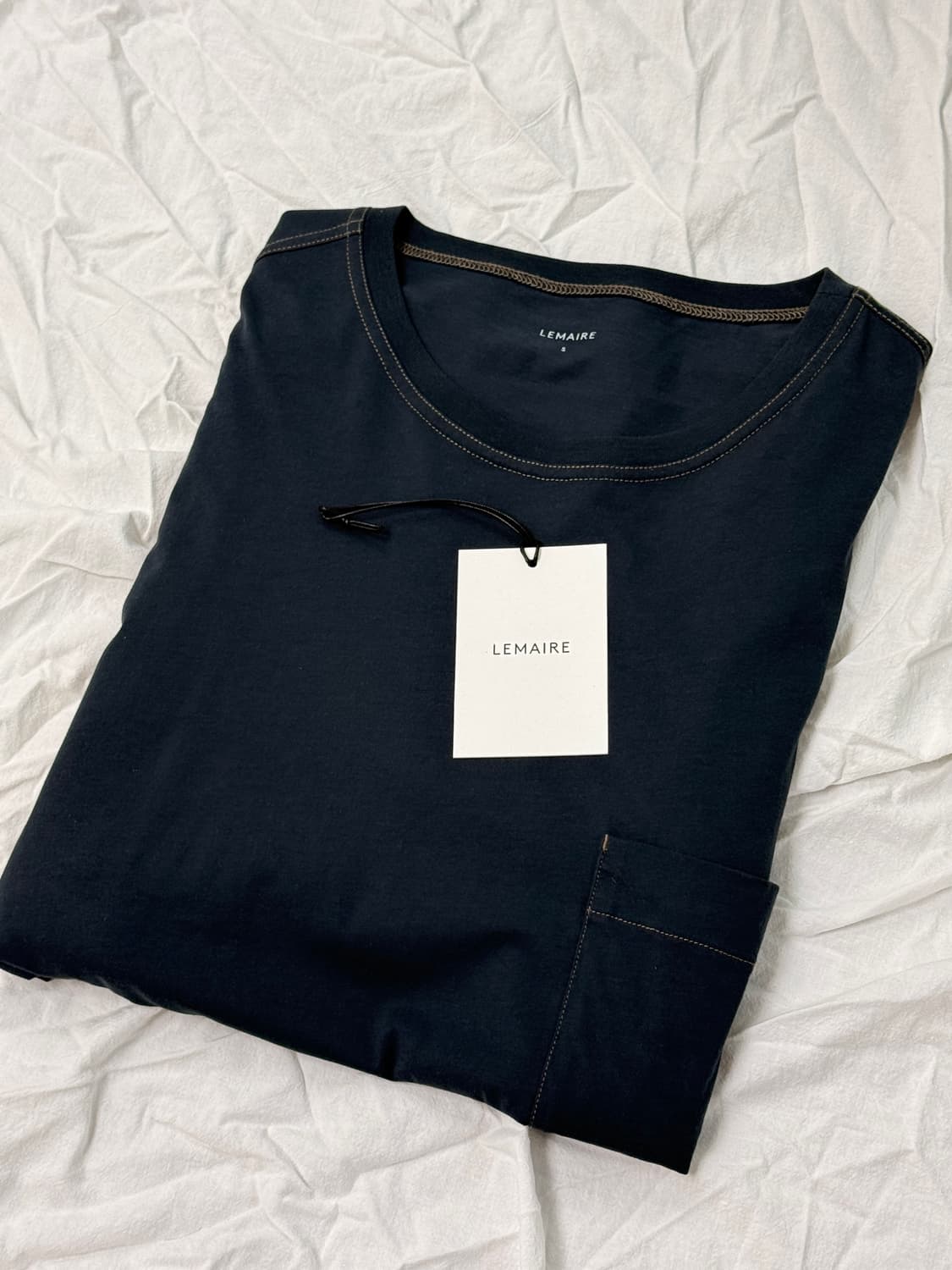 르메르 롱슬리브 티셔츠 미드나잇 블루 s 상품이미지1