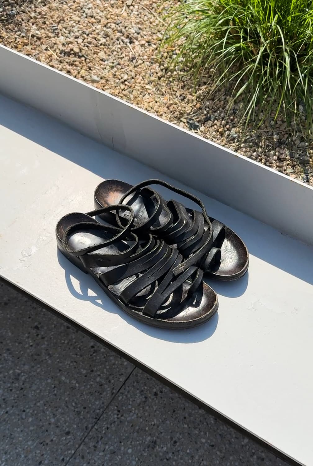 Ma+ Maurizio Amadei Black Leather Sandal 상품이미지2