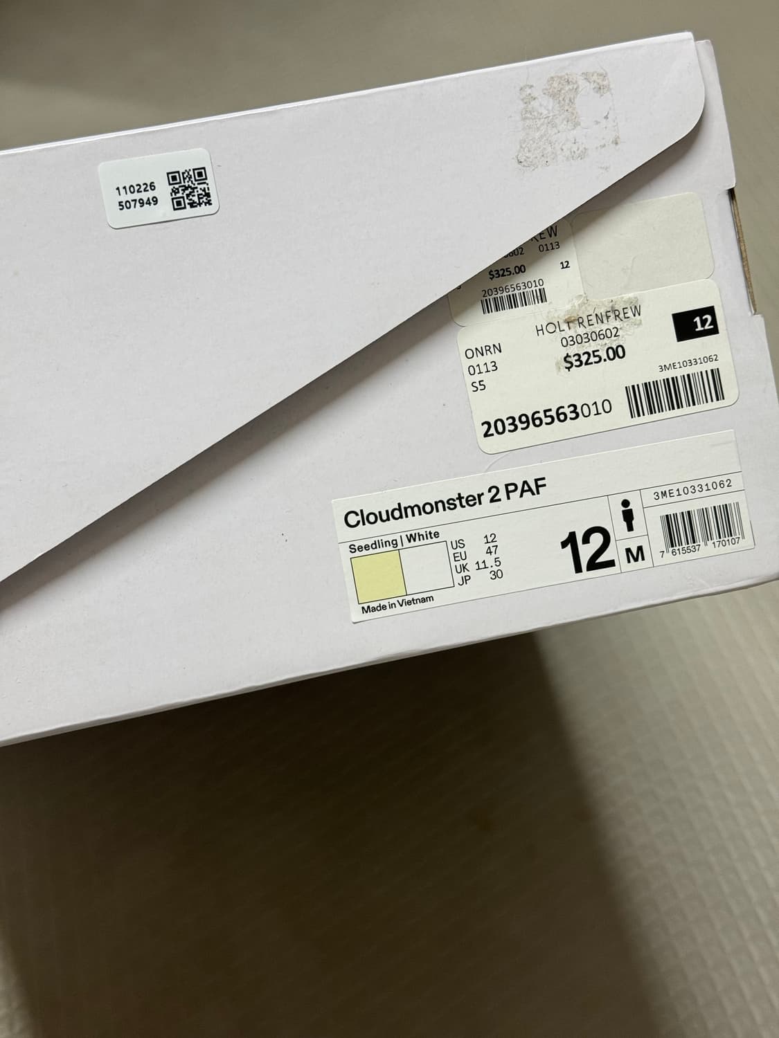 온러닝 파프2 시들링화이트 300 팝니다. 상품이미지8