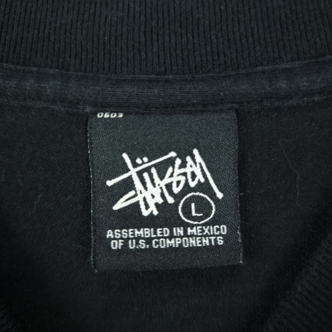 [스투시] 킹 그래픽 프린팅 반팔 원피스 블랙 P01631 상품이미지7