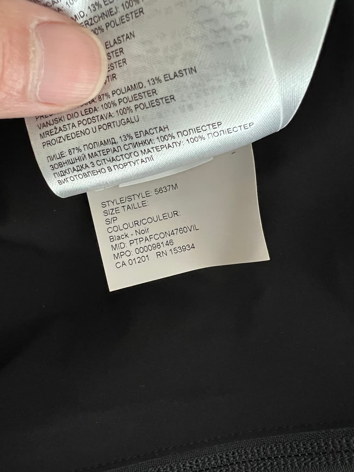 캐나다구스 Barclay 레인자켓 5637M (블랙 S) 상품이미지6