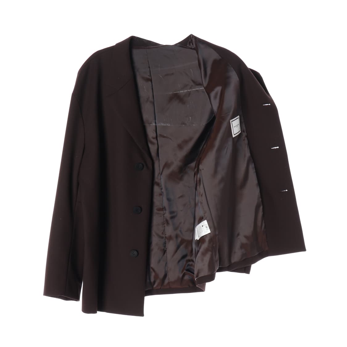 우영미 23FW 브라운 울 싱글 블레이저 자켓 재킷
 상품이미지2