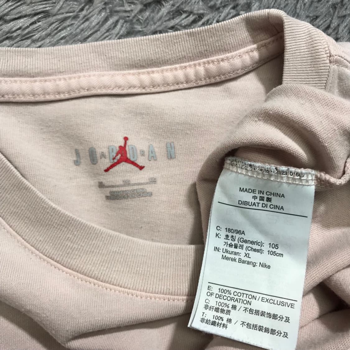 [[XL] 나이키(NIKE) 조던 플라이트 오버핏 반팔티셔츠@745 상품이미지6