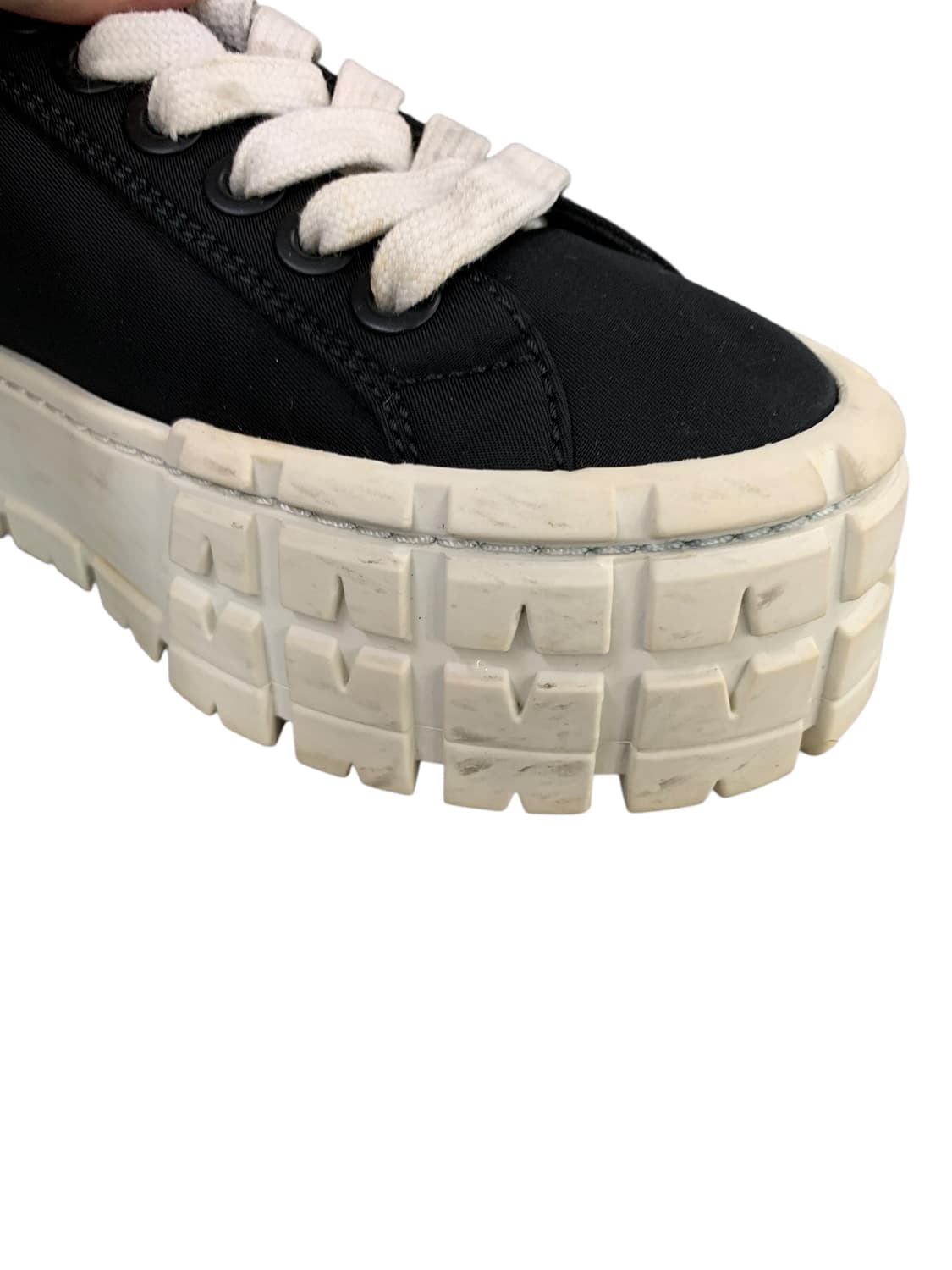 프라다 더블 휠 스니커즈 블랙 화이트 35(225) (Gr-3336) 상품이미지10