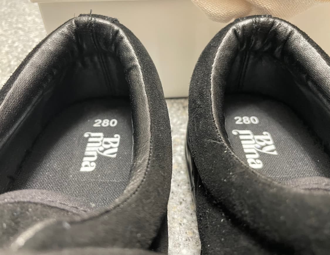 바이미나 스니커즈 블랙 스웨이드 사이즈 280 상품이미지3