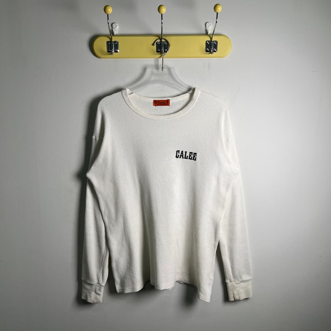 Calee 칼리 화이트 써멀 와플 롱슬리브 긴팔티셔츠 L 상품이미지2