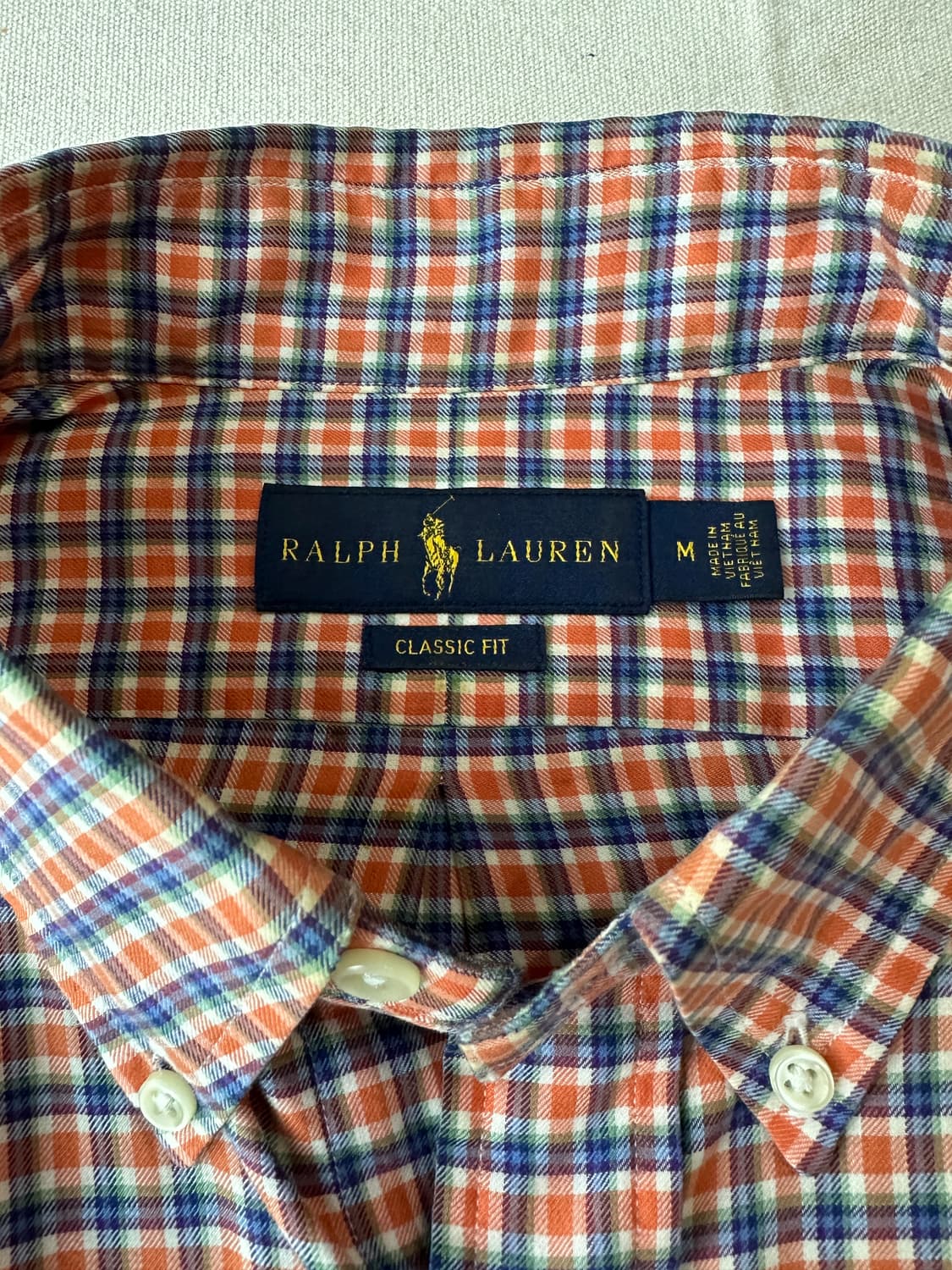 폴로 랄프로렌 멀티 체크 셔츠 클래식핏 M 상품이미지2