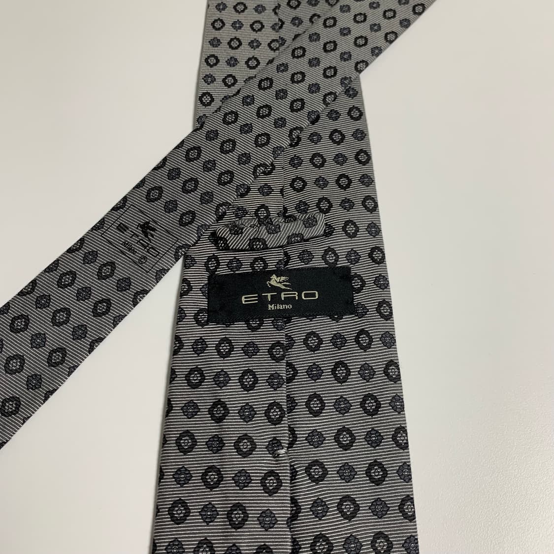 에트로(ETRO) 기하학적패턴 명품넥타이 100실크 결혼식넥타이 A+ 상품이미지5
