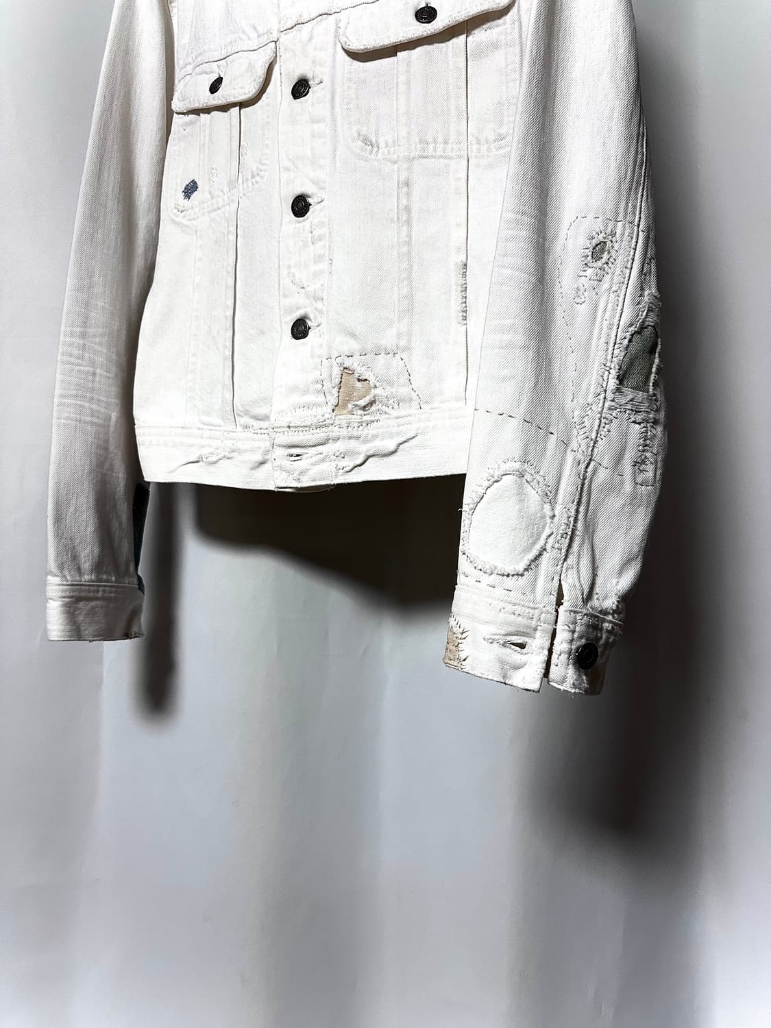 Polo Vintage Destroyed Patch 데님 트러커자켓 상품이미지3