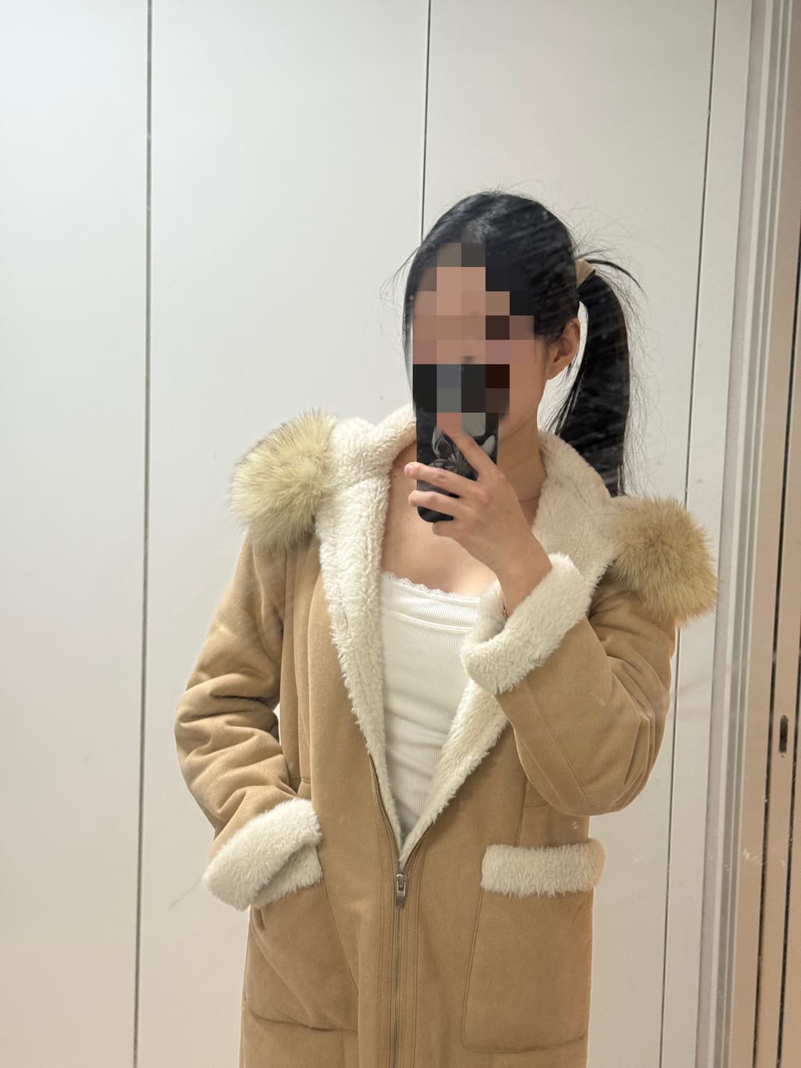 듀웰 양털 퍼 자켓 상품이미지1