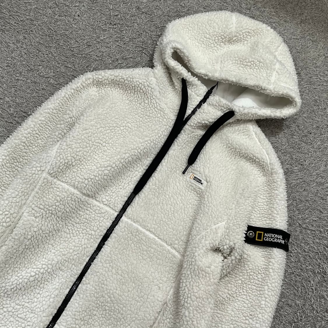[95-100] 내셔널지오그래픽 양털 후드집업 상품이미지1