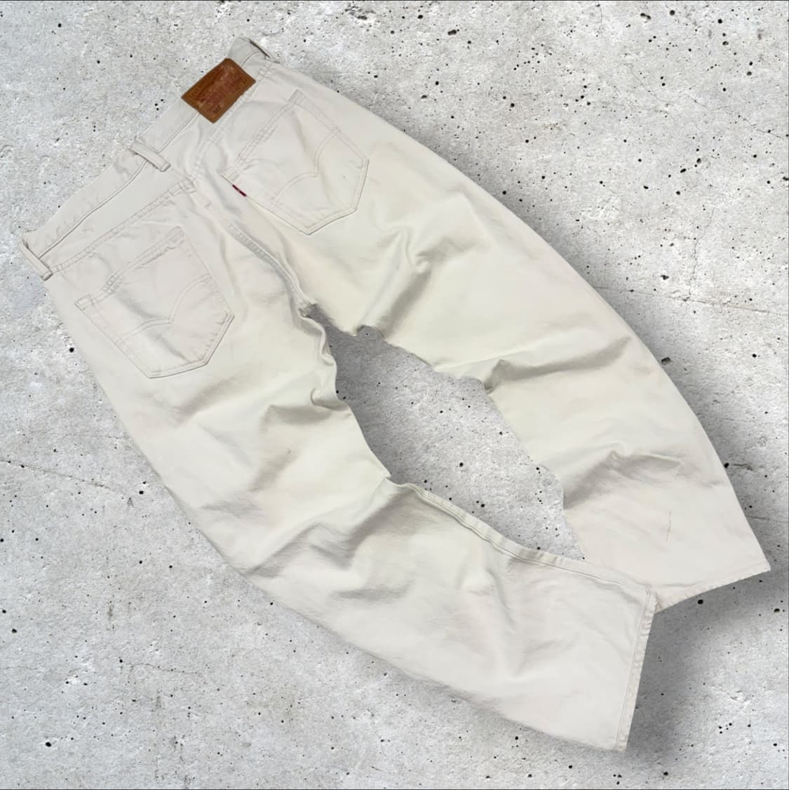 [32x34] 리바이스 501 화이트 데미지 워싱 면바지 B253 상품이미지2