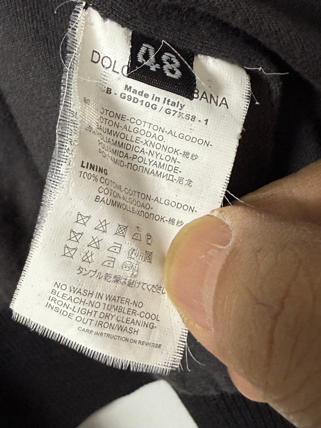 돌체앤가바나 나일론 4포켓 집업 바이커 바람막이자켓 상품이미지8