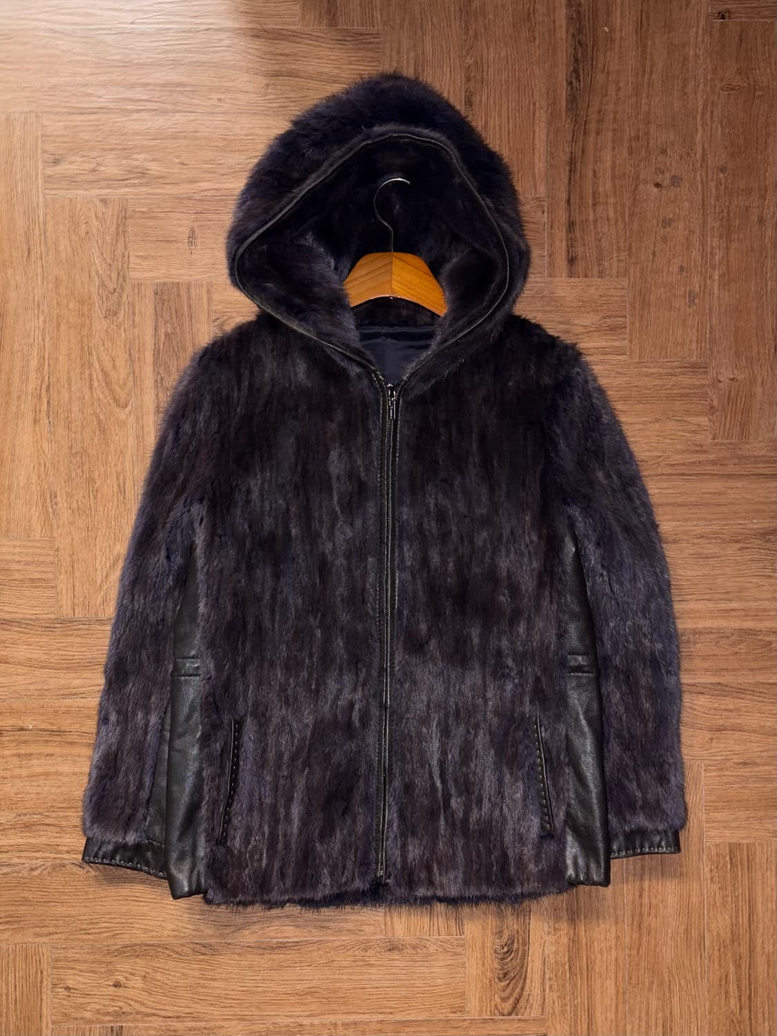 빈티지 후드 퍼자켓 상품이미지5